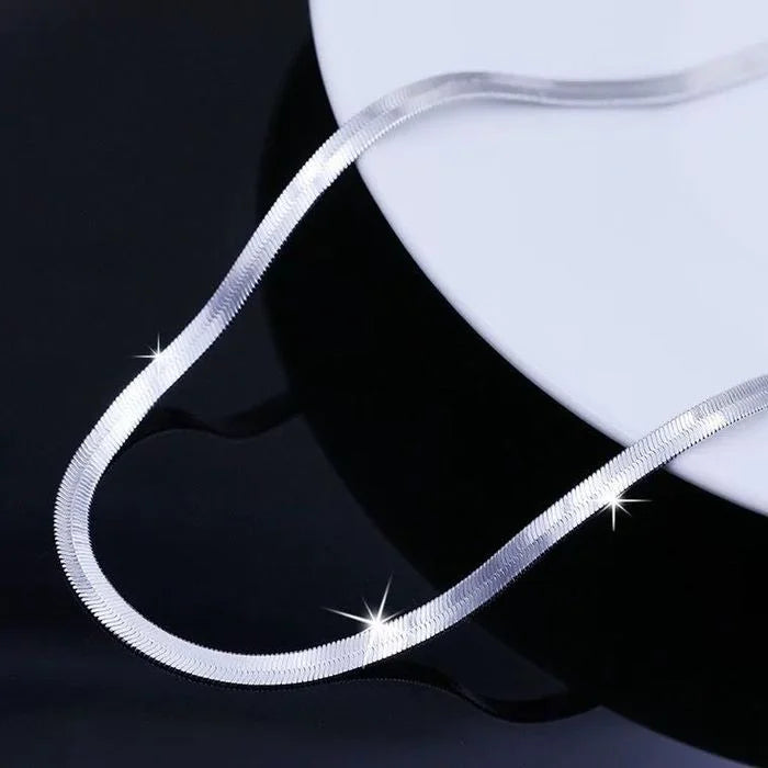 925 Sterling Silver/ 18K Gold Flat Choker